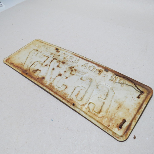 Imagem 6 de 8 de Placa Amarela De Carro Antigo Boa Esperança - Paraná