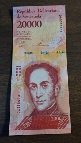 Venezuela Billete 20000 Bolívares 2017, Sin Circular. 