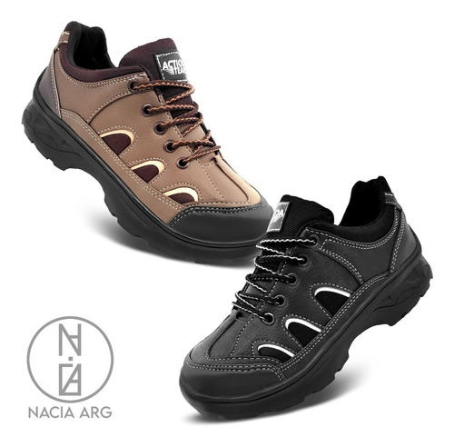 Imagen 4 de 5 de Zapatillas Hombre Trekking Reforzadas Trabajo Grip Hasta 47