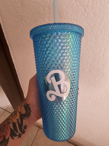 Vaso Metalizado Barbie