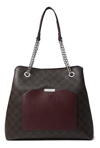 Nine West Canbury Carryall, Brown Logo Multi