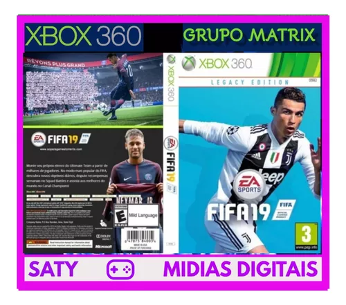 Fifa 19 Midia Digital xbox 360 - Wsgames - Jogos em Midias Digitas