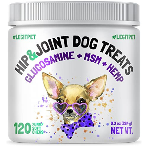 Legitpet Hemp Hip  Joint Supplement For Dogs - 120 9ffv6
