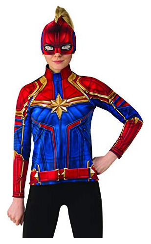Rubie S Costume Co Mujeres Captain Marvel Hero Top Y Ho...
