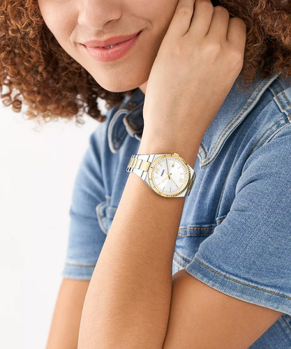 Reloj Fossil Two Tone F26 100% Original