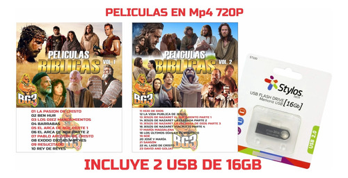 Peliculas Cristianas Biblicas 720p Mp4 Usb 16gb