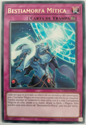 Yugioh! Bestiamorfa Mitica Exfo-sp073 Rara