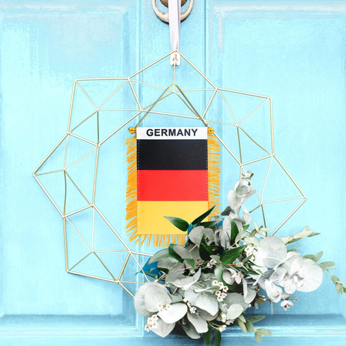 Bandera Anley Para Colgar En Ventana Con Flecos De Alemania