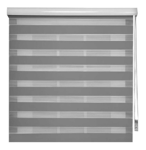Cortinas Roller Duo Zebra Dia Y Noche 140 X 200 Cm Gris