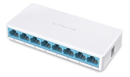 Imagen 1 de 2 de Switch Rj45 De Escritorio 8 Puertos 10/100 Mercusys Ms108