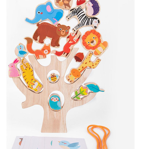 Set De 2 Juguetes De Madera Para El Aprendizaje Temprano De