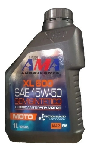 Aceite Moto  Semi Sintético Ama Xl 600 15w50 (simil 5100) 