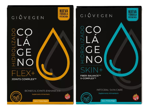 Imagen 1 de 9 de Giovegen Skin + Flex - Colágeno Hidrolizado Bebible