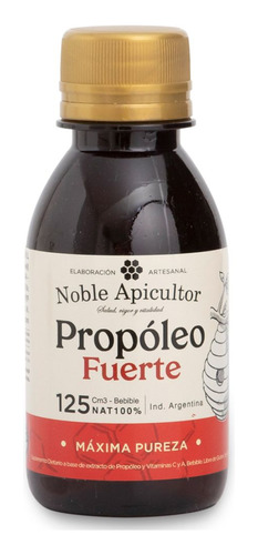 Noble Apicultor Propoleo Fuerte Bebible Antibiótico 125ml