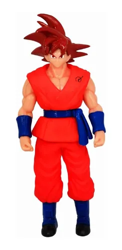 Figura Goku Dragon Ball Super Sayayin Dios Red Luz Led 25cm Figura Goku Dragon Ball Super Sayayin Dios Red Luz Led 25cm