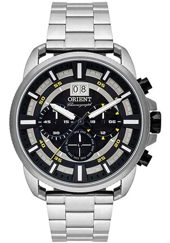 Relógio Orient Masculino Cronógrafo Prata Mbssc203 P1sx