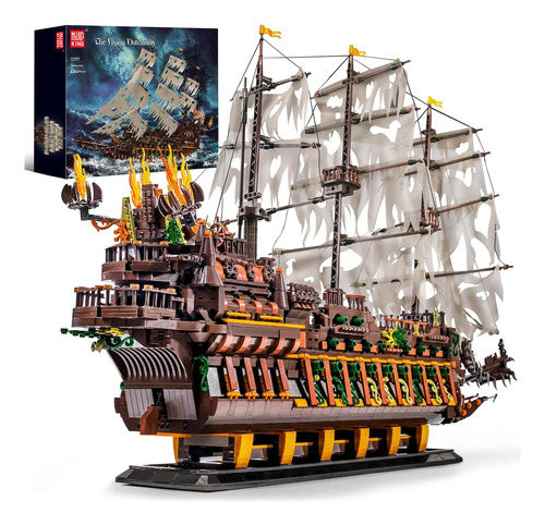 Kit De Blocos De Construção Mold King Large Pirates Ship Dut