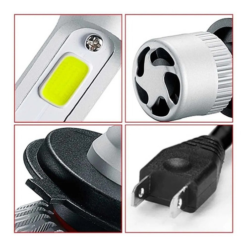 Imagen 8 de 10 de Kit Led Cree H7 Luces Bajas Peugeot 207 208 301 307 308 408