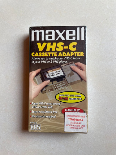 Adaptador Vhs Para Casette Vhs-c (Usado)
