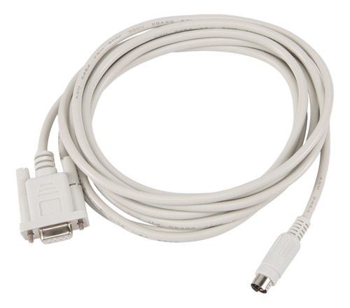 Cable De Descarga Db9p A 8p Din Rs232 Blanco De 8.2 Pies Par