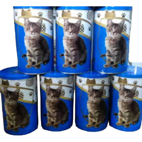 Lata Cat Chow Contenedora Recipiente Para Alimento 