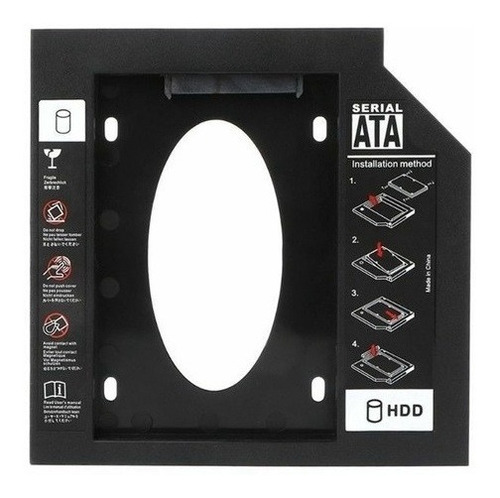 Imagen 1 de 9 de Caddy Ssd Adaptador Segundo Disco Duro/ssd 9.5mm/12.7mm Sata