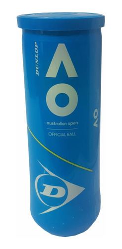 Tubo De Pelotas Dunlop Australia Op X3 Original Celeste