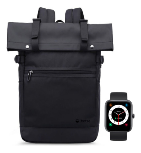 Pack Black Smartwatch Live 206 42mm+ Mochila Volcano Lhotse