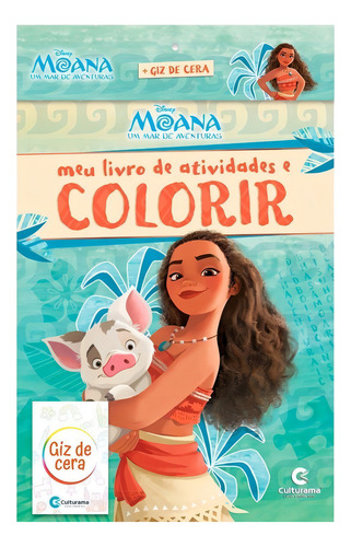 Meu Livro De Atividades E Colorir Moana Com Giz Pop, de Rodrigues, Naihobi S. Editora Culturama em português