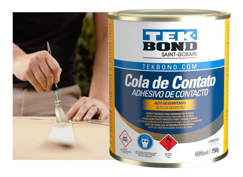 Cola De Contato Adesivo Alto Desempenho Lata 750g Tekbond