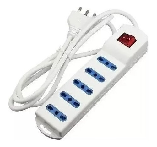 Alargador Zapatilla 5 Posiciones 3 Mts Multiple C/ Switch