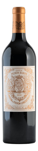 Vino Tinto Château Pichon Baron 2ème Cru Classé 2018