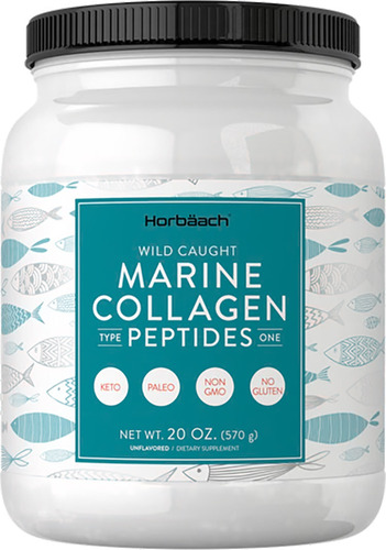 Suplemento En Polvo Horbach  Premium Marine Collagen Peptides Colágeno En Bote De 600ml