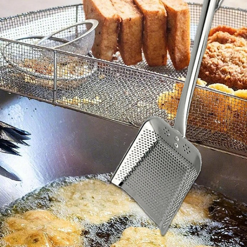 Colador Cuadrado, Espumadera, Fideos, Freír, Comida, L