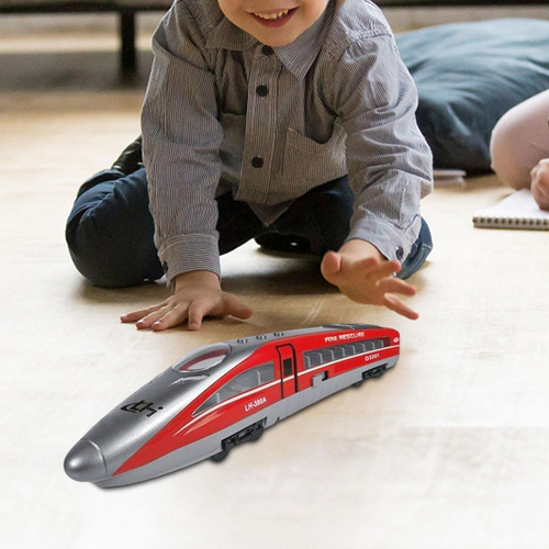 Juguete De Tren De Alta Velocidad Con Sonido Y Luces Rojo