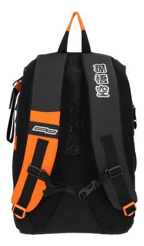 Mochila Dragon Ball Goku Premium Edition Color Naranja Diseño De La Tela Lisa