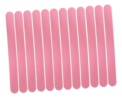 2 X 12 Pegatinas Antideslizantes Para Bañera, Tiras Rosa