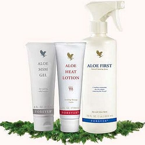 Kit Atividade: Aloe First, Aloe Heat Lotion E Aloe Msm Gel