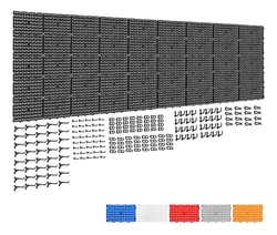 Comprar Painel De Ferramentas Organizador Plastico Ajustável 266x87 no Mercado Livre