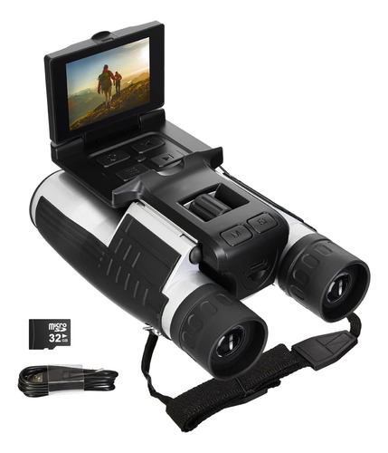 Cámara Digital/video 5mp Con Pantalla Grande Y Binocular Com