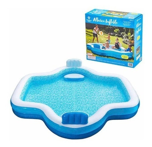Alberca Piscina Inflable Familiar Members Mark Con Asientos 
