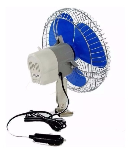 Imagen 2 de 6 de Ventilador 12v Para Auto Camioneta 6 Pulgadas Encendedor