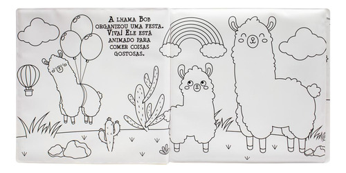 Colorindo No Banho Lhama De Brijbasi Art Press Vol 1 Editorial Happy Books Capa Dura Edição 1 Em Português 2024