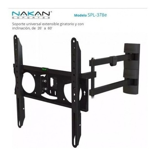 Soporte Nakan SPL-780E de pared para TV/Monitor de 32" a 65" negro