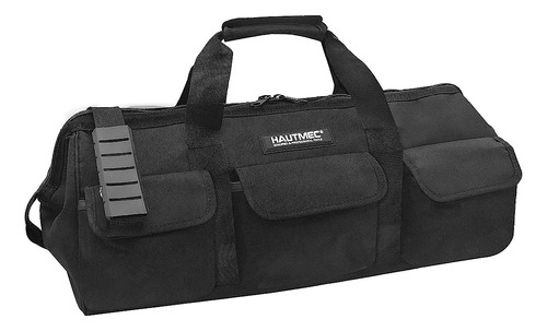 Hautmec 24  Contractor Heavy Duty Tool Bag, All Black Ht0184