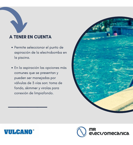 Imagen 4 de 10 de Llave Multiválvula De 3 Vías Vulcano Pegar O Roscar