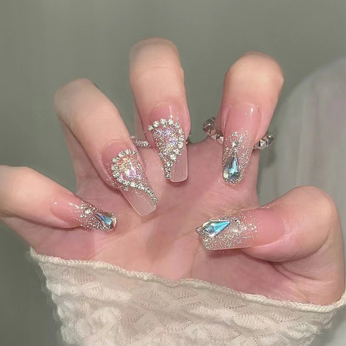 Uñas Postizas Pegamento De Uñas Postizas Decoradas Color Z180