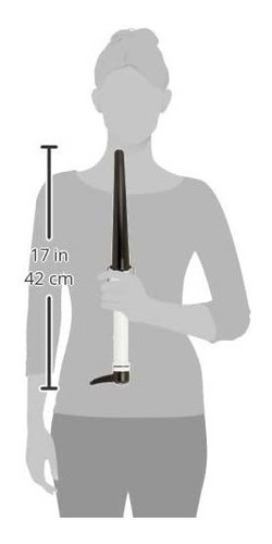 Imagen 4 de 4 de Ferro Conico Blanco/negro Hot Tools De 11/2 A 3/4 Ceramica