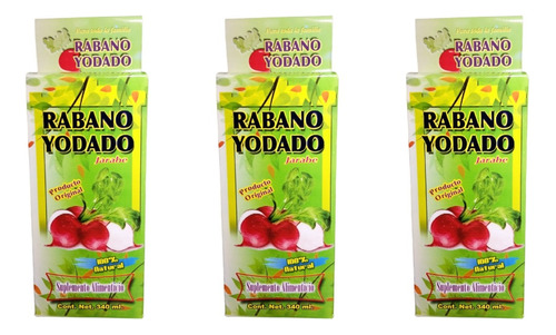  Rábano Yodado Jarabe Natural 340 Ml Envio Gratis 