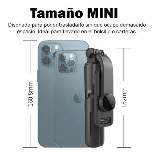 Imagen 3 de 10 de Palo Selfie Control Bluetooth Celular Tripode Regulable 68cm